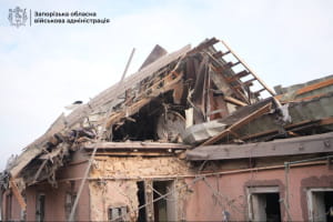 Наслідки обстрілу Запоріжжя