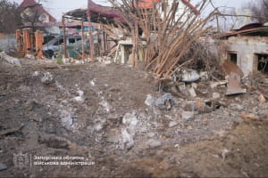 Наслідки обстрілу Запоріжжя