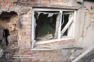 Наслідки обстрілу Запоріжжя
