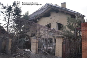 Наслідки обстрілу Запоріжжя