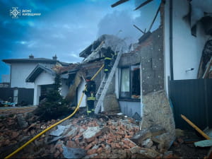 обстрел, пожар