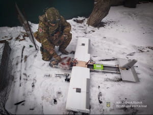 Обезврежен вражеский БПЛА с противотанковой миной