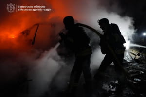 Противник атаковал Запорожье