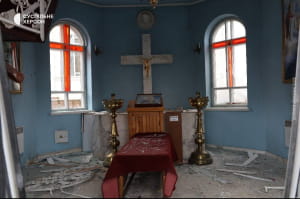 Последствия обстрела Херсона российскими войсками