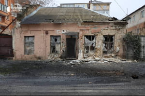 Последствия обстрела Херсона российскими войсками