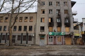 Последствия обстрела Херсона российскими войсками