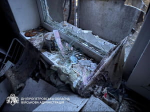 Последствия российского удара по Днепропетровской области