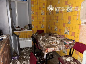 Последствия российского удара по Днепропетровской области