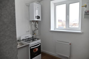 Відбудовані будинки у Бородянці