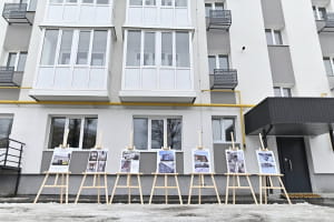 Відбудовані будинки у Бородянці