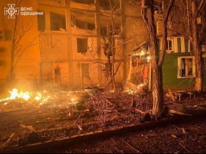 Обстрел, разрушения, пожар