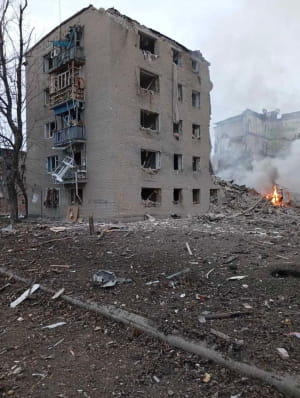 Наслідки російських обстрілів Донецької області