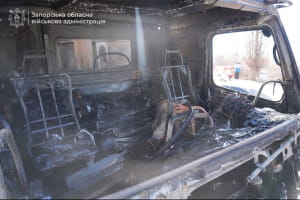 Последствия российского обстрела Запорожья