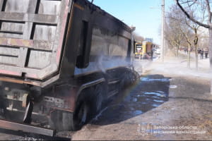 Последствия российского обстрела Запорожья