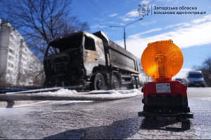 Последствия российского обстрела Запорожья