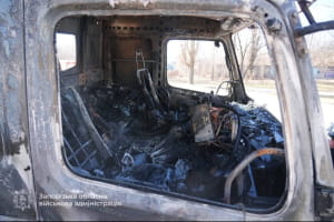 Последствия российского обстрела Запорожья