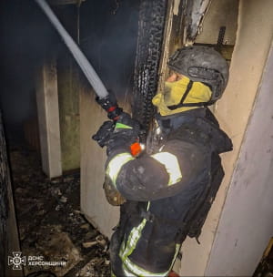 Наслідки російського обстрілу Херсона