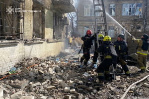 Наслідки ворожого обстрілу Дніпра