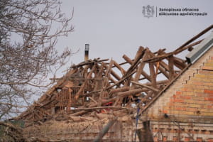 Наслідки удару росії по Запорізькому району