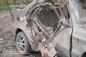 Наслідки удару росії по Запорізькому району