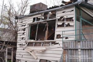 Наслідки удару росії по Запорізькому району