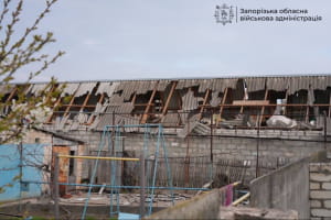 Наслідки удару росії по Запорізькому району