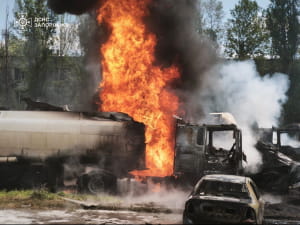 пожежа, ДСНС, обстріл, наслідки обстрілу