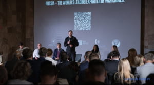 Дмитро Лубінець на презентації проєкту "Зроблено в Росії. Доставлено в полон"