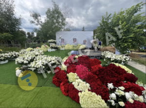 Фото з місця похорону