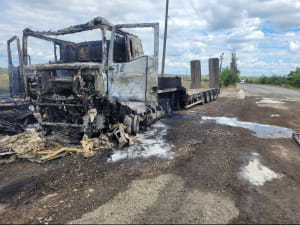 Наслідки російської атаки по дорожникам