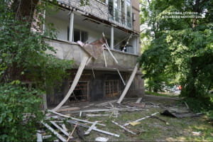 Наслідки удару рф по Запоріжжю 6.06
