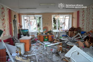 Наслідки обстрілу дитячого садку в Запоріжжі 30.06
