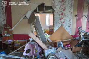 Наслідки обстрілу дитячого садку в Запоріжжі 30.06