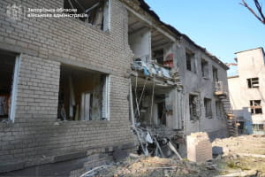 Наслідки обстрілу дитячого садку в Запоріжжі 30.06