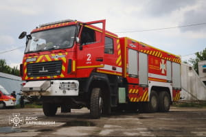 Ліквідація пожежі на підприємстві в Харкові, ДСНС