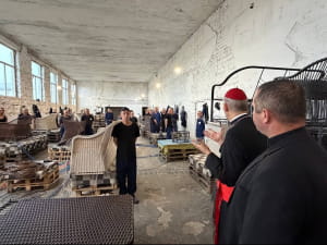 Маттео Дзуппі відвідує табір для утримання полонених військових російської армії