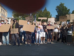 Акція протесту проти відставки Федорова