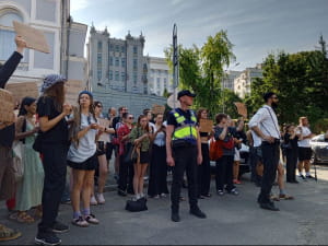 Акція протесту проти відставки Федорова