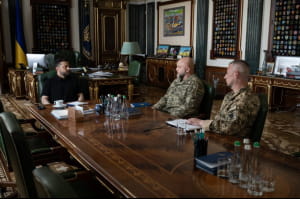 Володимир Зеленський на зустрічі з військовим керівництвом