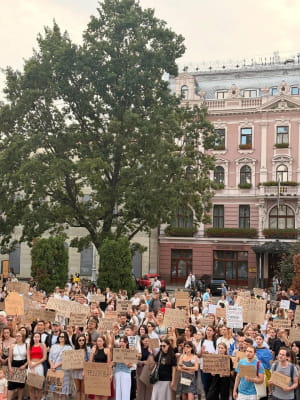 Название: протести за повернення Федорова та відставку Сирського_1