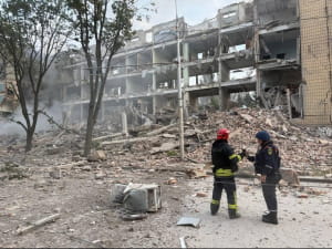 масована атака ракетами та БПЛА в Донецьку 26.08