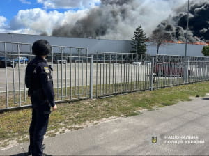 Наслідки атаки безпілотниками по тютюновій фабриці у Прилуках