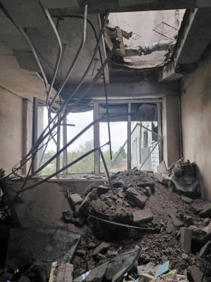 Наслідки атаки по медичному закладу в Одесі