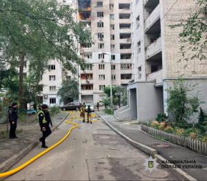 Наслідки ворожої атаки на Київ