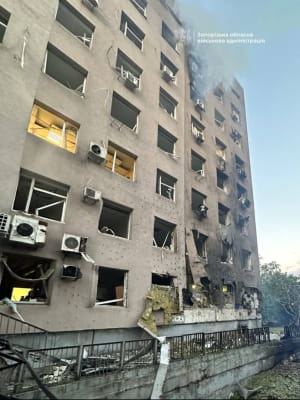 Последствия атаки на Запорожье