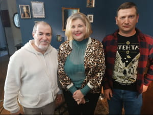 Ганна Гороженко з Євгеном Котляром і Максимом Мартином