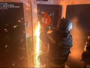 Наслідки обстрілу Запоріжжя