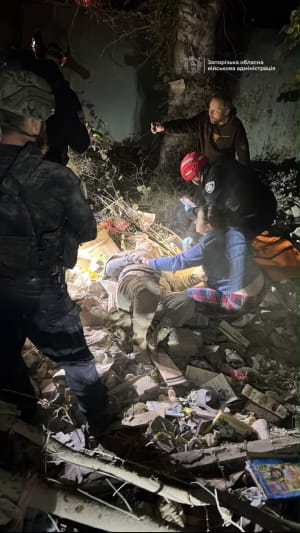 Наслідки атаки на Запоріжжя 
