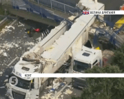 У Великій Британії на завантажену трасу впав пішохідний міст