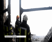 Масштабна пожежа на Київщині